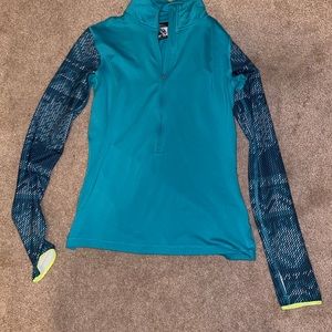 Turquoise Nike running jacket